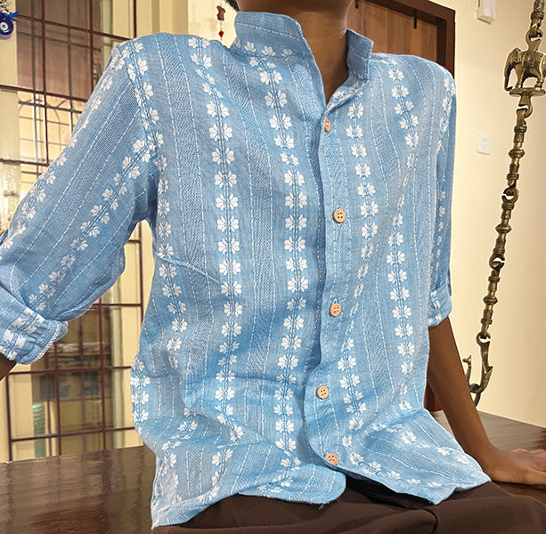 Chic Blue Full Sleeve Shirt