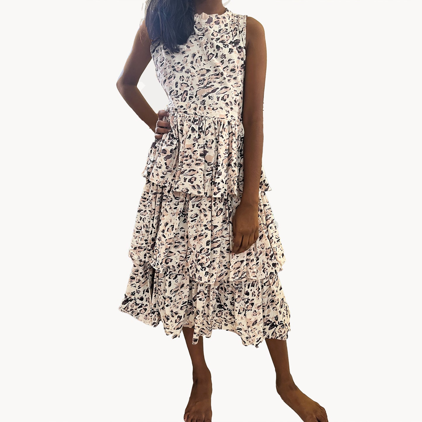 Wild cascade dress