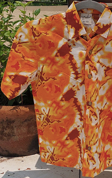 Orange tie dye shirt