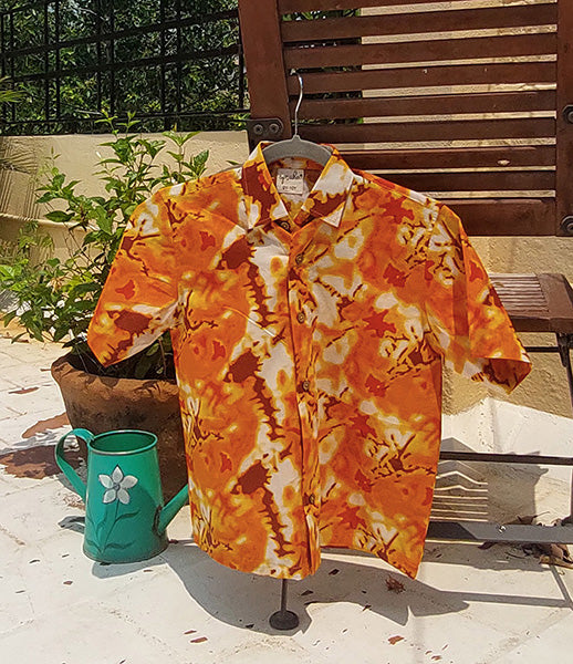 Orange tie dye shirt