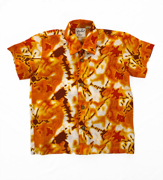 Orange tie dye shirt