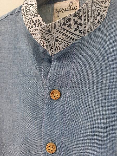 Blue Aztec shirt