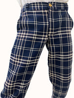 Load image into Gallery viewer, Blue checks unisex pants
