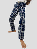 Load image into Gallery viewer, Blue checks unisex pants
