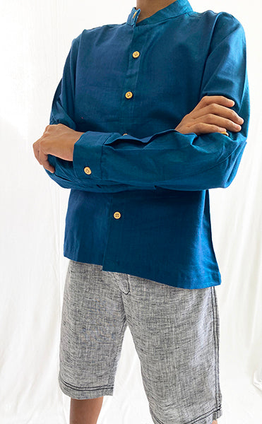 Teal Khadi Shirt